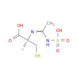 L-Cysteine, N-[1-(sulfoamino)ethylidene]-
