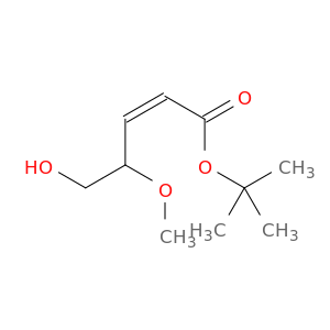 2-Pentenoic acid, 5-hydroxy-4-methoxy-, 1,1-dimethylethyl ester, (Z)-