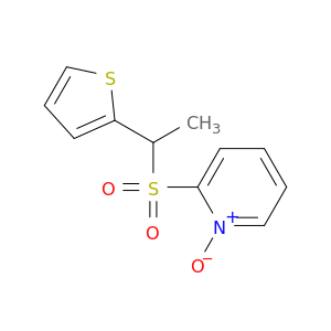 Pyridine, 2-[[1-(2-thienyl)ethyl]sulfonyl]-, 1-oxide