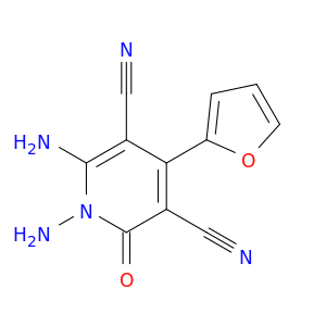 3,5-Pyridinedicarbonitrile, 1,6-diamino-4-(2-furanyl)-1,2-dihydro-2-oxo-