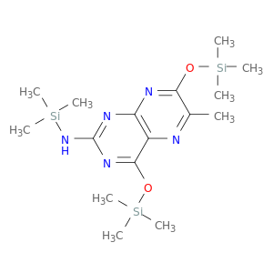 2-Pteridinamine, 6-methyl-N-(trimethylsilyl)-4,7-bis[(trimethylsilyl)oxy]-