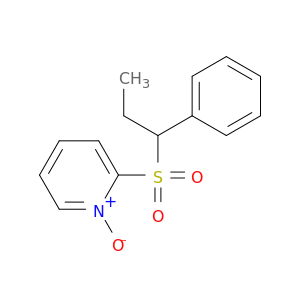 Pyridine, 2-[(1-phenylpropyl)sulfonyl]-, 1-oxide