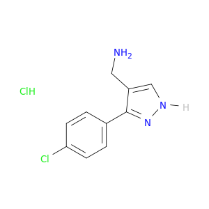 {[3-(4-chlorophenyl)-1H-pyrazol-4-yl]methyl}amine hydrochloride
