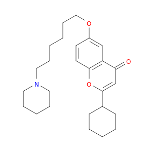 4H-1-Benzopyran-4-one, 2-cyclohexyl-6-[[6-(1-piperidinyl)hexyl]oxy]-