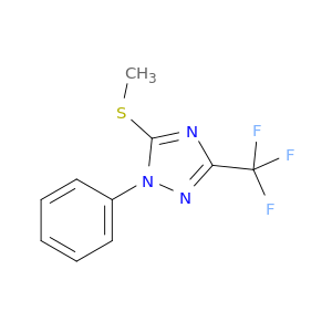 1H-1,2,4-Triazole, 5-(methylthio)-1-phenyl-3-(trifluoromethyl)-