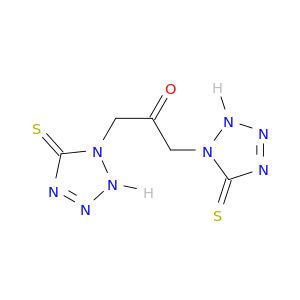 2-Propanone, 1,3-bis(2,5-dihydro-5-thioxo-1H-tetrazol-1-yl)-