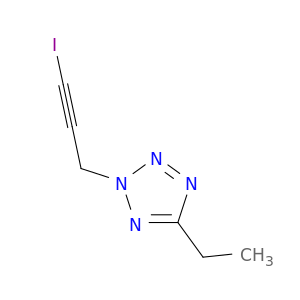 2H-Tetrazole, 5-ethyl-2-(3-iodo-2-propynyl)-