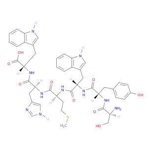 L-Tryptophan, L-seryl-L-tyrosyl-L-tryptophyl-L-methionyl-L-histidyl-
