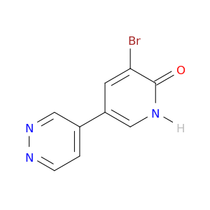 2(1H)-Pyridinone, 3-bromo-5-(4-pyridazinyl)-