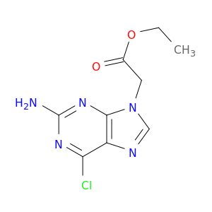9H-Purine-9-acetic acid, 2-amino-6-chloro-, ethyl ester