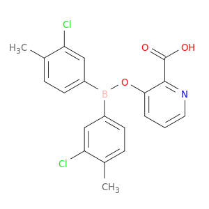 2-Pyridinecarboxylic acid, 3-[[bis(3-chloro-4-methylphenyl)boryl]oxy]-