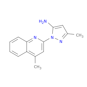 3-甲基-1-(4-甲基-2-喹啉基)-1H-吡唑-5-胺