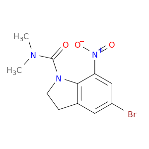 1H-Indole-1-carboxamide, 5-bromo-2,3-dihydro-N,N-dimethyl-7-nitro-