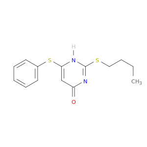 4(1H)-Pyrimidinone,2-(butylthio)-6-(phenylthio)-