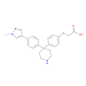 Acetic acid, [4-[4-[4-(1H-pyrazol-4-yl)phenyl]-4-piperidinyl]phenoxy]-