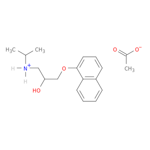 2-丙醇,1-[(1-甲基乙基)氨基]-3-(1-萘氧基)-,乙酸盐(1：1)