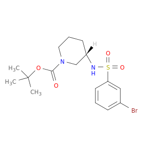 (R)-TERT-BUTYL 3-(3-BROMOPHENYLSULFONAMIDO)PIPERIDINE-1-CARBOXYLATE