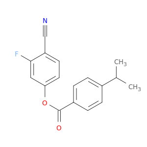 Benzoic acid, 4-(1-methylethyl)-, 4-cyano-3-fluorophenyl ester