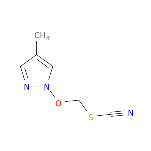 Thiocyanic acid, [(4-methyl-1H-pyrazol-1-yl)oxy]methyl ester