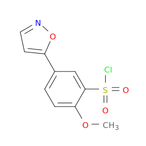5-(Isoxazol-5-yl)-2-methoxybenzene-1-sulfonyl chloride