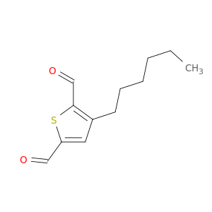 2,5-Thiophenedicarboxaldehyde, 3-hexyl-