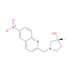 3-Pyrrolidinol, 1-[(6-nitro-2-quinolinyl)methyl]-, (3R)-