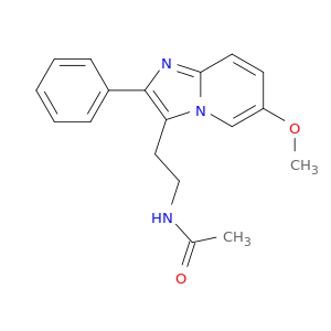 Acetamide, N-[2-(6-methoxy-2-phenylimidazo[1,2-a]pyridin-3-yl)ethyl]-