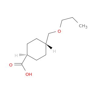 Cyclohexanecarboxylic acid, 4-(propoxymethyl)-, trans-
