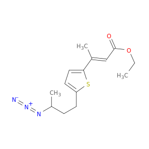 2-Butenoic acid, 3-[5-(3-azidobutyl)-2-thienyl]-, ethyl ester, (E)-