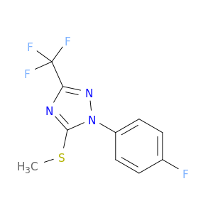 1H-1,2,4-Triazole, 1-(4-fluorophenyl)-5-(methylthio)-3-(trifluoromethyl)-