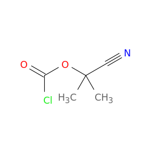 Carbonochloridic acid, 1-cyano-1-methylethyl ester