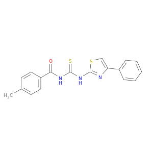 Benzamide, 4-methyl-N-[[(4-phenyl-2-thiazolyl)amino]thioxomethyl]-