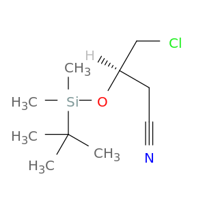 Butanenitrile, 4-chloro-3-[[(1,1-dimethylethyl)dimethylsilyl]oxy]-, (3R)-