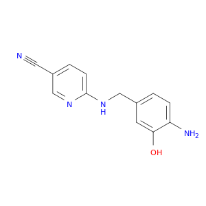 3-Pyridinecarbonitrile, 6-[[(4-amino-3-hydroxyphenyl)methyl]amino]-