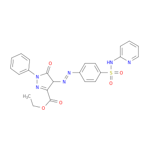 1H-Pyrazole-3-carboxylicacid,4,5-dihydro-5-oxo-1-phenyl-4-[2-[4-[(2-pyridinylamino)sulfonyl]phenyl]diazenyl]-,ethyl ester