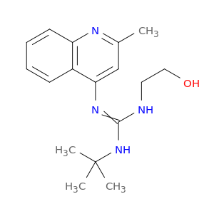 1-TERT-BUTYL-3-(2-HYDROXYETHYL)-2-(2-METHYL-4-QUINOLYL)GUANIDINE