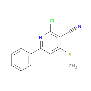 3-Pyridinecarbonitrile, 2-chloro-4-(methylthio)-6-phenyl-