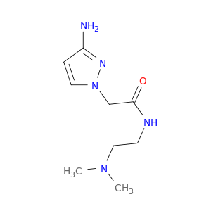 2-(3-Amino-1H-pyrazol-1-yl)-N-[2-(dimethylamino)ethyl]acetamide