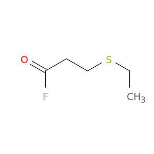 Propanoyl fluoride, 3-(ethylthio)-
