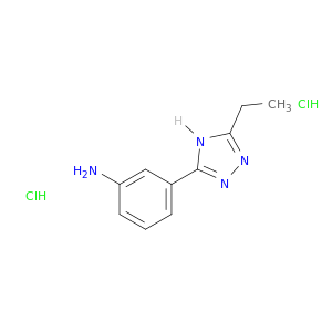 苯甲胺,3-(3-乙基-1H-1,2,4-三唑-5-基)-,盐酸盐(1：2)