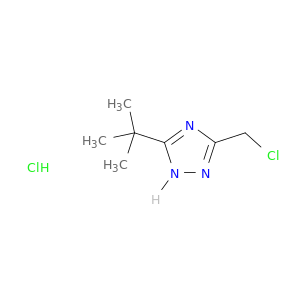 1H-1,2,4-三唑,5-(氯甲基)-3-(1,1-二甲基乙基)-,盐酸盐(1：1)