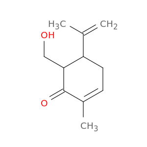 2-Cyclohexen-1-one, 6-(hydroxymethyl)-2-methyl-5-(1-methylethenyl)-