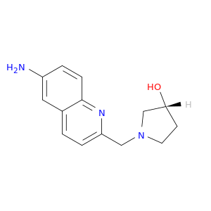 3-Pyrrolidinol, 1-[(6-amino-2-quinolinyl)methyl]-, (3R)-