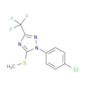 1H-1,2,4-Triazole, 1-(4-chlorophenyl)-5-(methylthio)-3-(trifluoromethyl)-