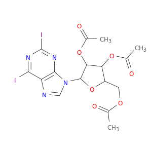 [3,4-diacetyloxy-5-(2,6-diiodopurin-9-yl)oxolan-2-yl]methyl acetate