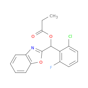 2-Benzoxazolemethanol, a-(2-chloro-6-fluorophenyl)-,2-propanoate
