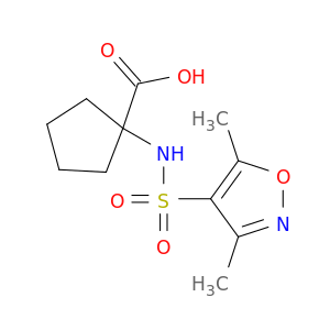 1-(Dimethyl-1,2-oxazole-4-sulfonamido)cyclopentane-1-carboxylic Acid