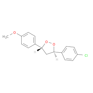 1,2-Dioxolane, 3-(4-chlorophenyl)-5-(4-methoxyphenyl)-, trans-