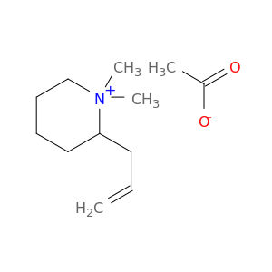Piperidinium, 1,1-dimethyl-2-(2-propenyl)-, acetate