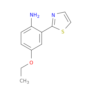Benzenamine, 4-ethoxy-2-(2-thiazolyl)- (9CI)